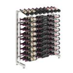 Island Display Rack Freestanding Retail Metal Wine Rack