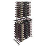 Island Display Rack Freestanding Retail Metal Wine Rack