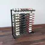 Island Display Rack Freestanding Retail Metal Wine Rack
