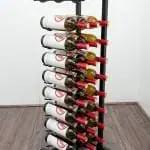 Présentoir horizontal commercial pour bouteilles en métal