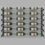 Evolution Series Wine Wall 30", 18-Bottle Wine Rack with Chrome Wine Rods