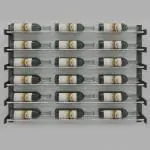 Evolution Series Wine Wall 30", 18-Bottle Wine Rack with Chrome Wine Rods
