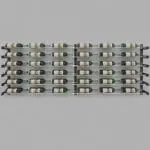 Evolution Series Wine Wall 30” with Extension Kit (36 bottles) with Chrome Wine Rods