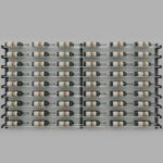 Evolution Series Wine Wall 45” with Extension Kit (54 bottles) with Chrome Wine Rods