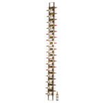 W Series Wine Rack Frame 12 in Brushed Nickel finish