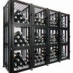 Case & Crate Locker with optional Extension unit in matte black finish
