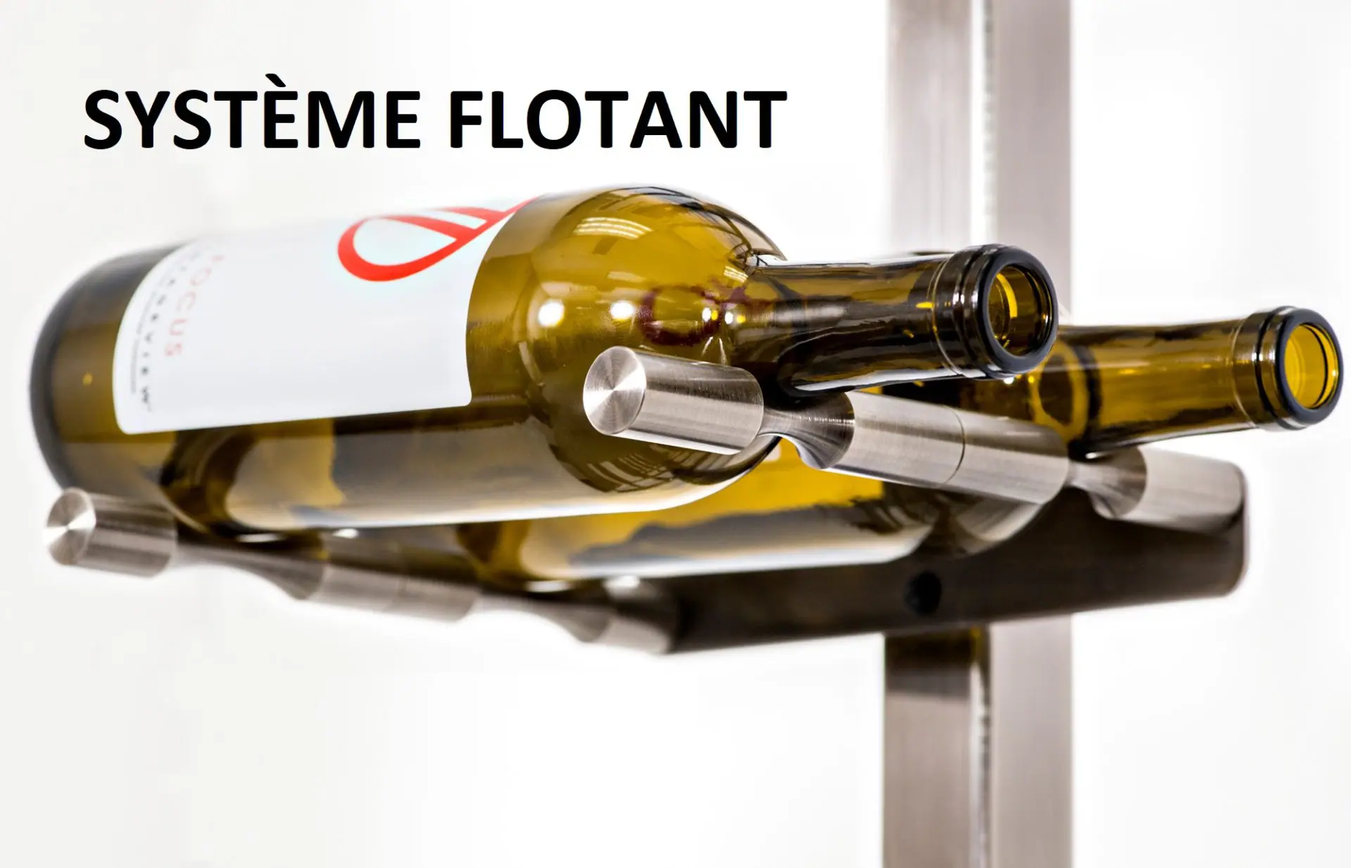 Tiges à bouteilles flotantes