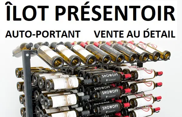 Ilot de vente au détail du vin