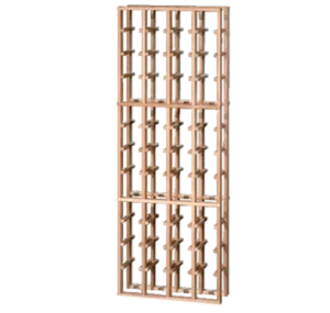 Casiers à bouteilles de vin en acajou 4 colonnes (32 à 48 bouteilles)