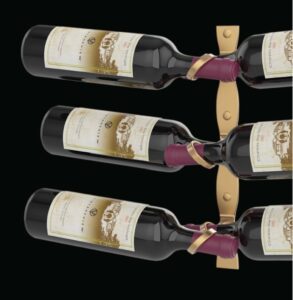 Helix Support a bouteille bronze doré