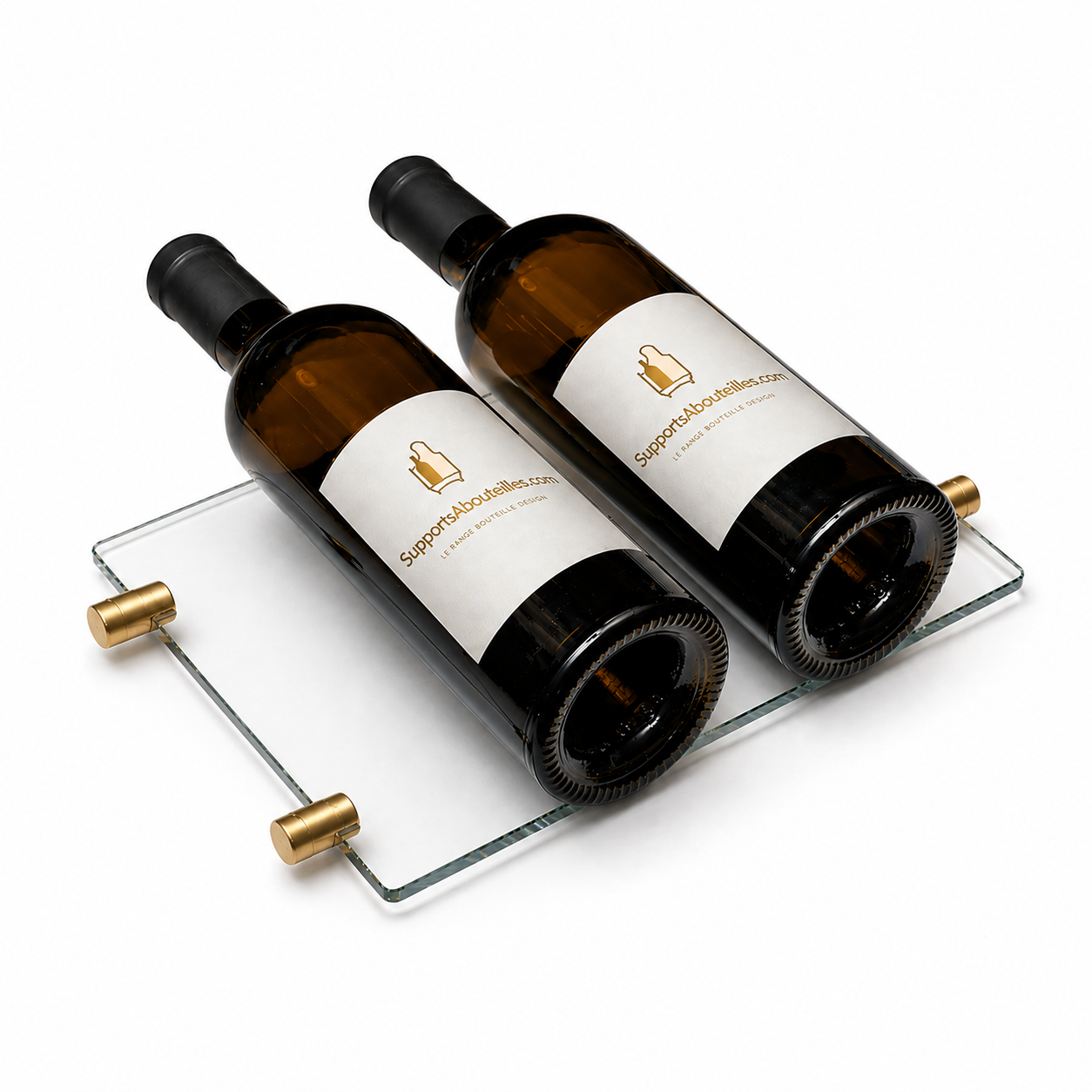 Verre suspendu pour bouteilles