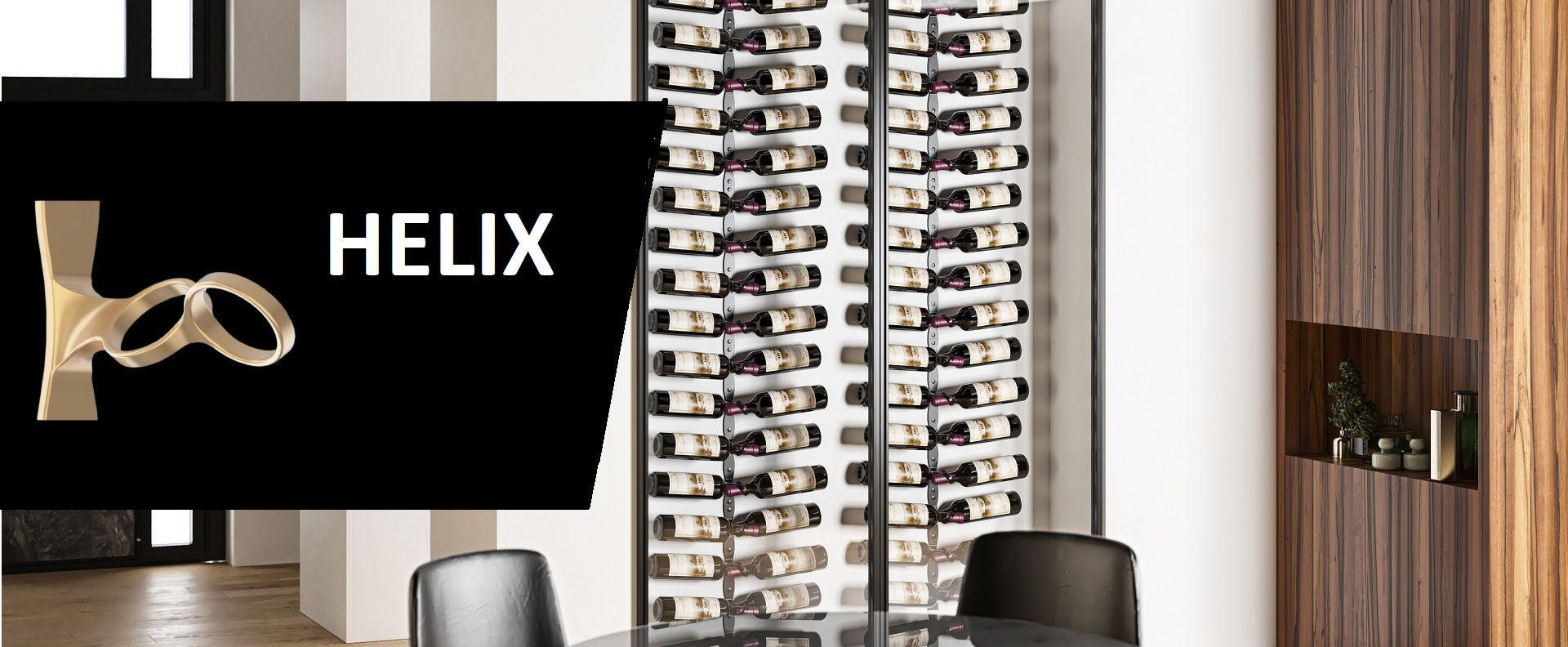 Support à bouteilles Helix